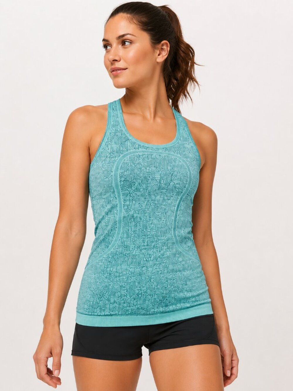 Rare lululemon Seawheeze 2016 Swiftly Racerback Tank Heathered Bali Breeze